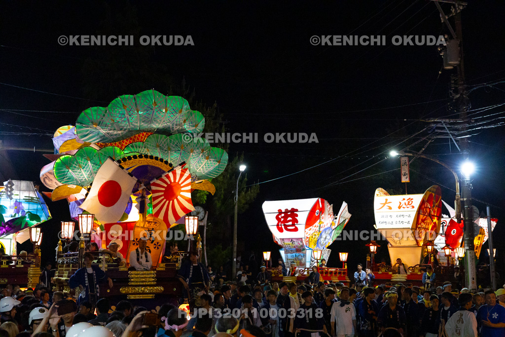 富山県　岩瀬曳山車祭　曳山車