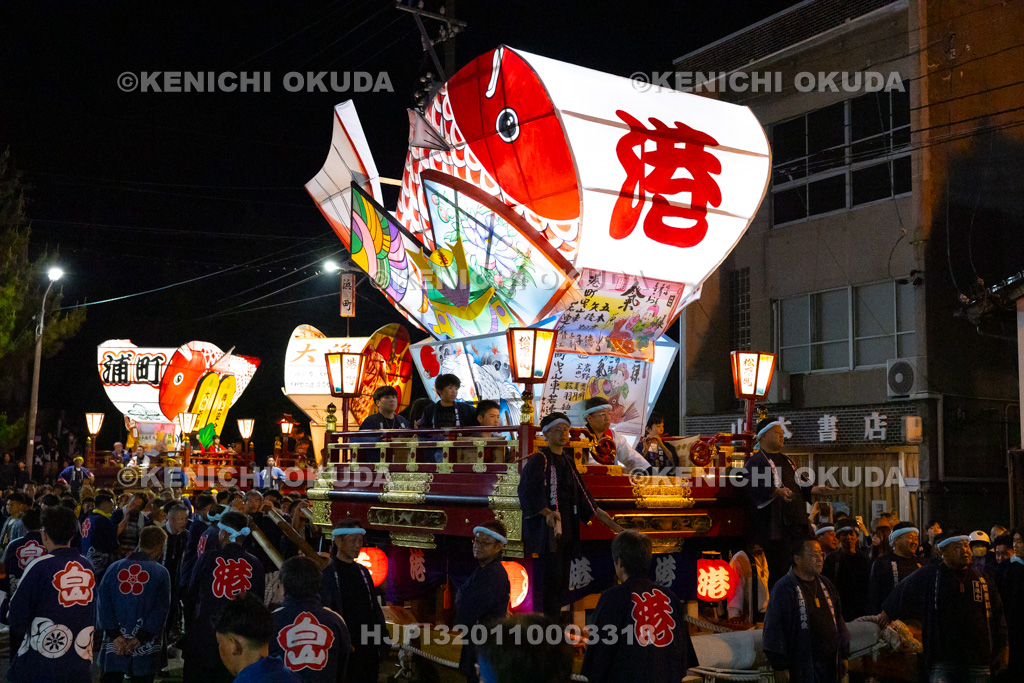 富山県　岩瀬曳山車祭　曳山車