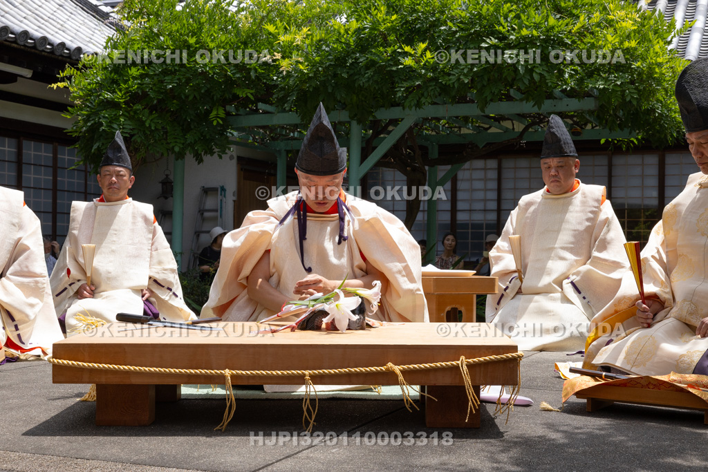 奈良県 漢國神社 鎮華・三枝祭(さいくさのまつり) 式庖丁儀式