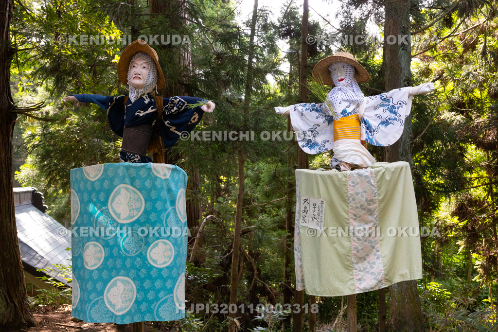 福島県 慶徳稲荷神社 御田植祭 デコ人形(田植人形)