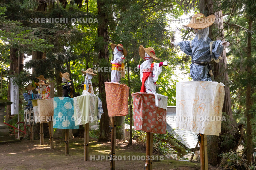 福島県 慶徳稲荷神社 御田植祭 デコ人形(田植人形)