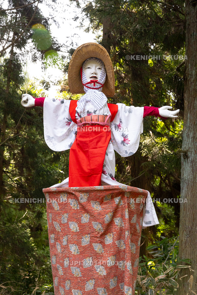 福島県　慶徳稲荷神社　御田植祭　デコ人形（田植人形）