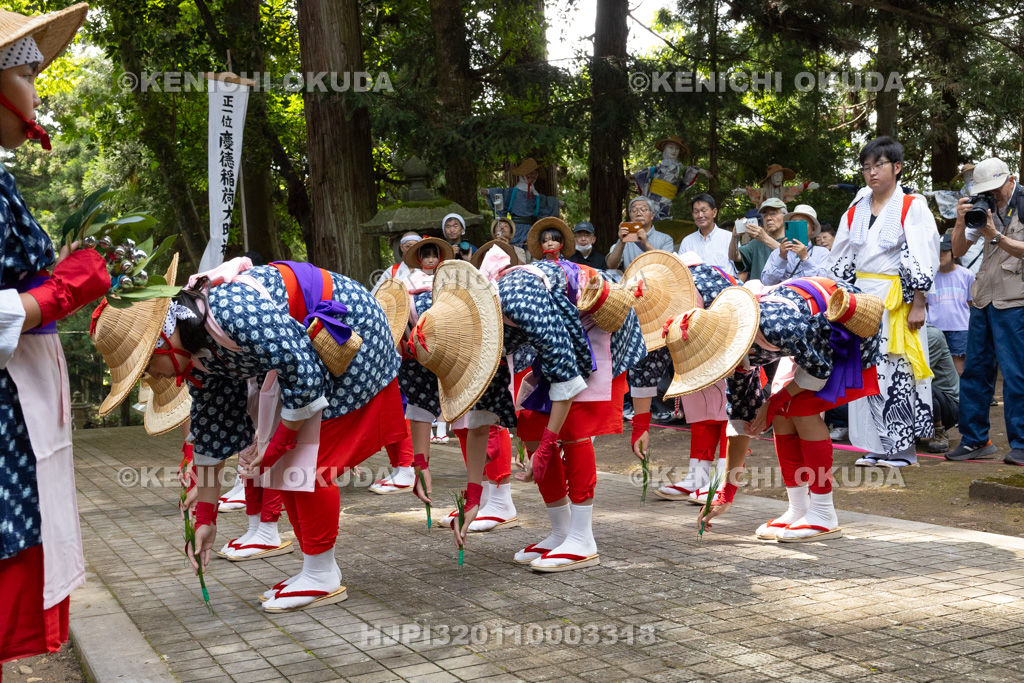 福島県 慶徳稲荷神社 御田植祭 早乙女踊り奉納