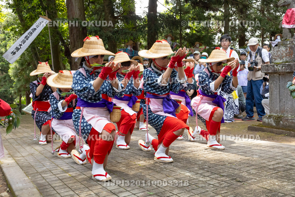 福島県 慶徳稲荷神社 御田植祭 早乙女踊り奉納