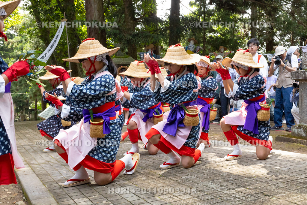 福島県 慶徳稲荷神社 御田植祭 早乙女踊り奉納