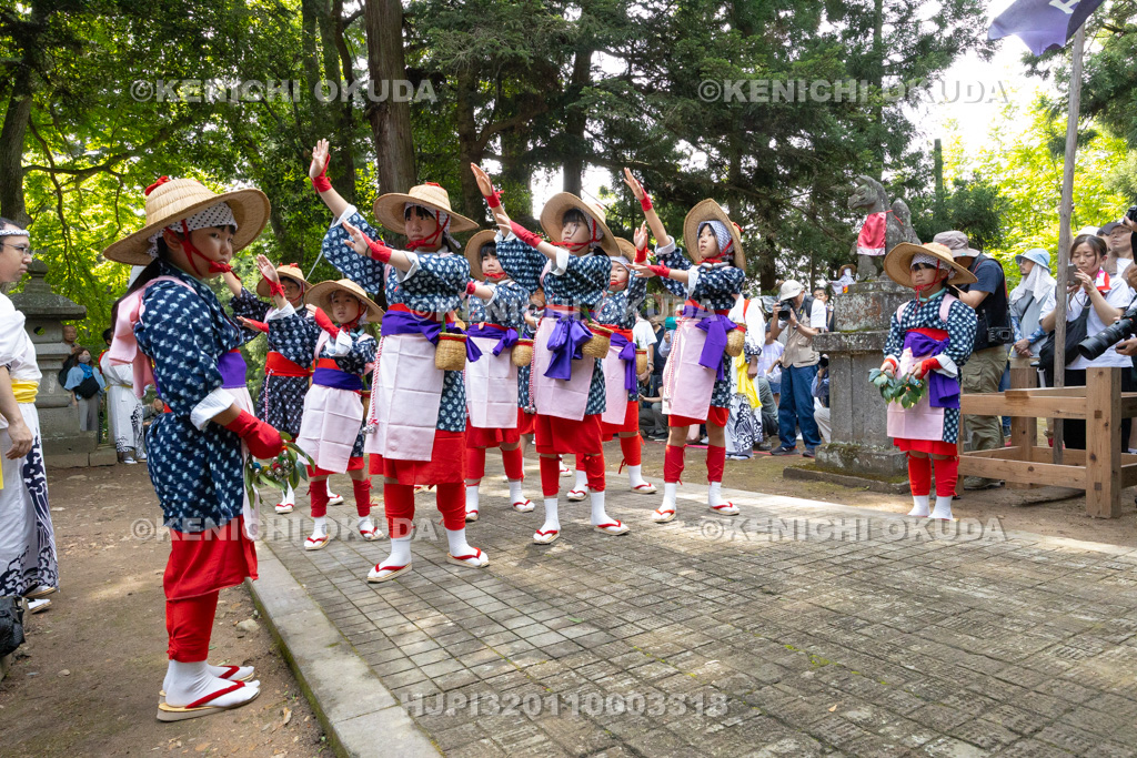 福島県 慶徳稲荷神社 御田植祭 早乙女踊り奉納