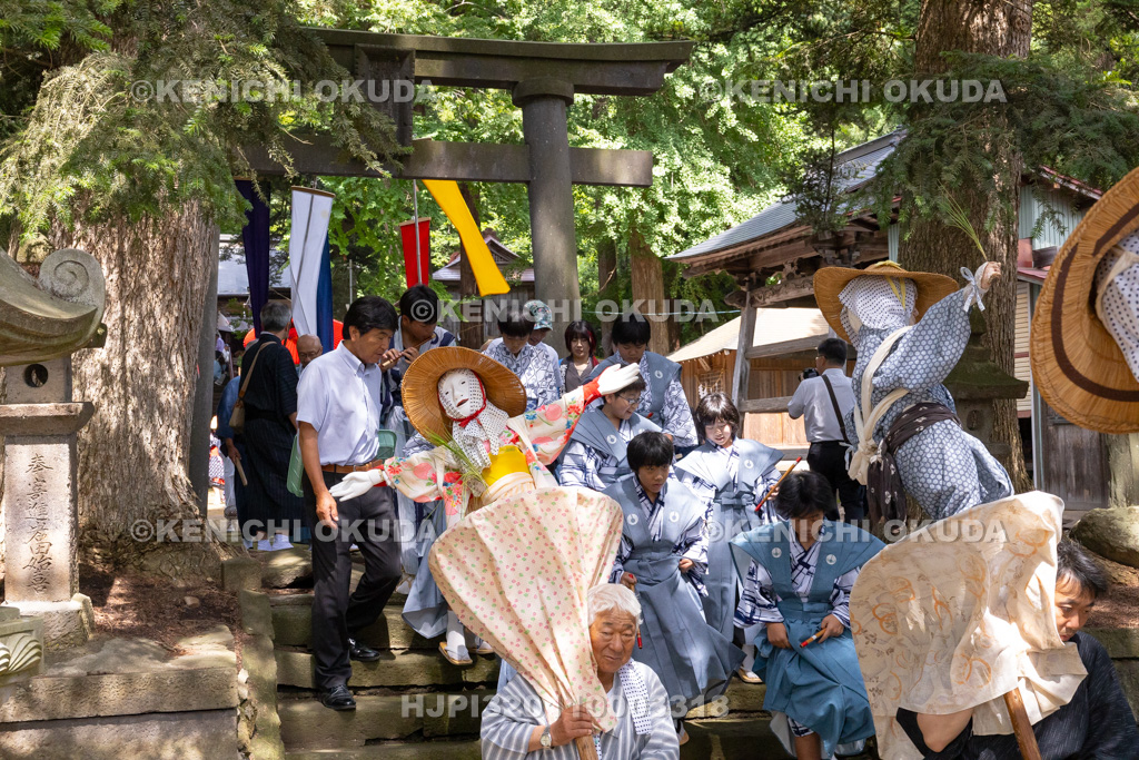 福島県　慶徳稲荷神社　御田植祭　渡御行列