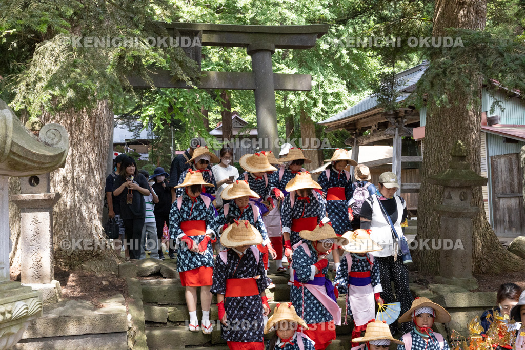 福島県 慶徳稲荷神社 御田植祭 渡御行列