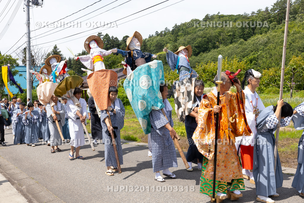 福島県 慶徳稲荷神社 御田植祭 渡御行列