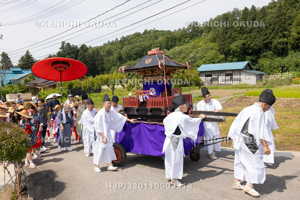福島県 慶徳稲荷神社 御田植祭 渡御行列