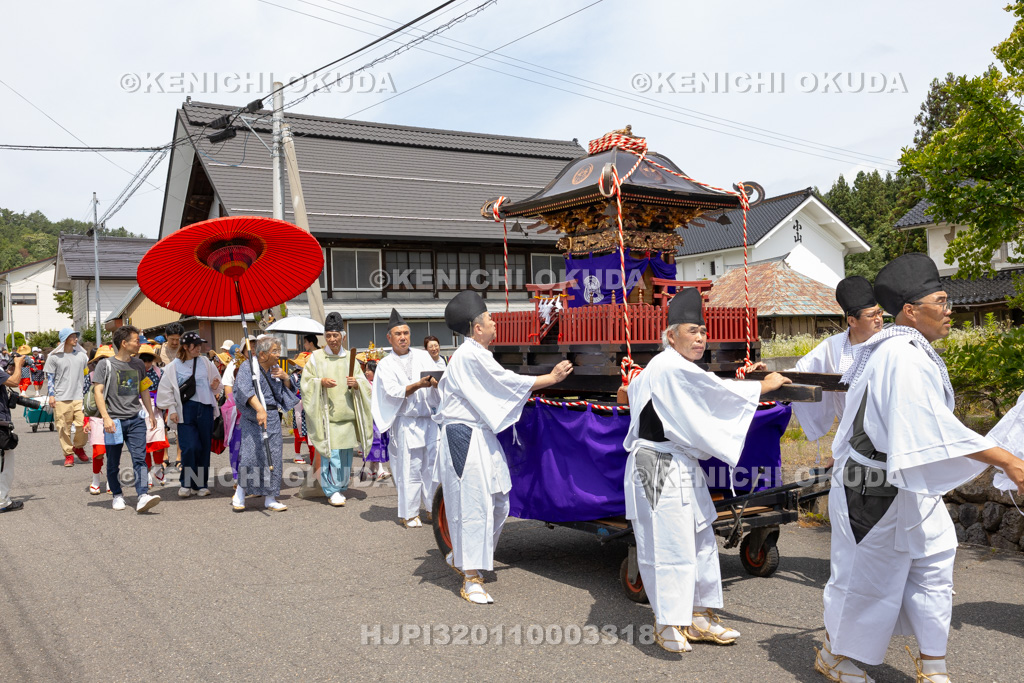 福島県 慶徳稲荷神社 御田植祭 渡御行列