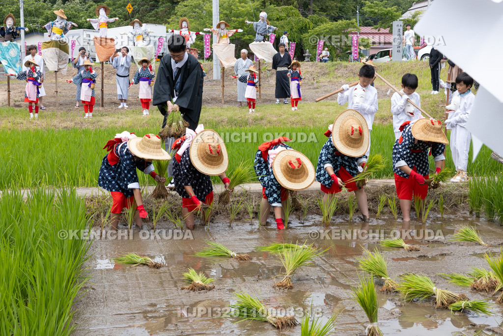 福島県 慶徳稲荷神社 御田植祭 御田植え
