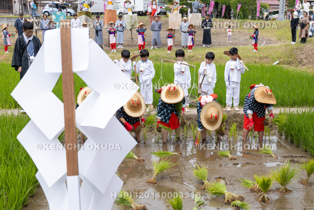 福島県 慶徳稲荷神社 御田植祭 御田植え