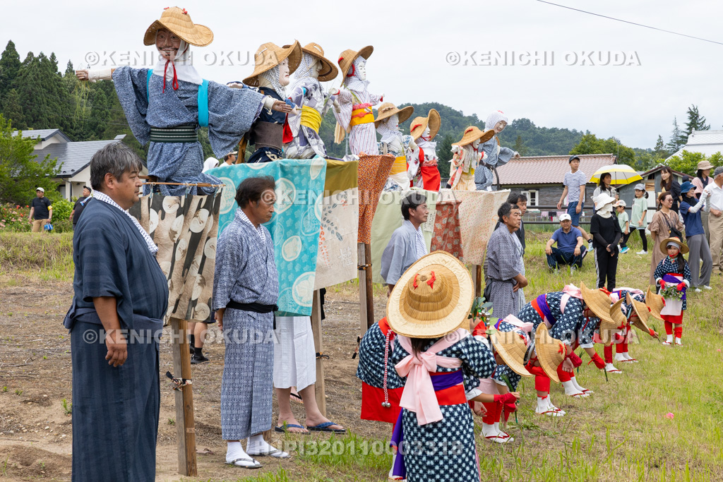 福島県 慶徳稲荷神社 御田植祭 早乙女踊り奉納