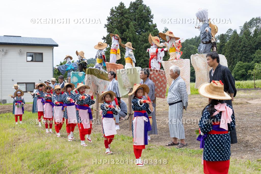 福島県 慶徳稲荷神社 御田植祭 早乙女踊り奉納