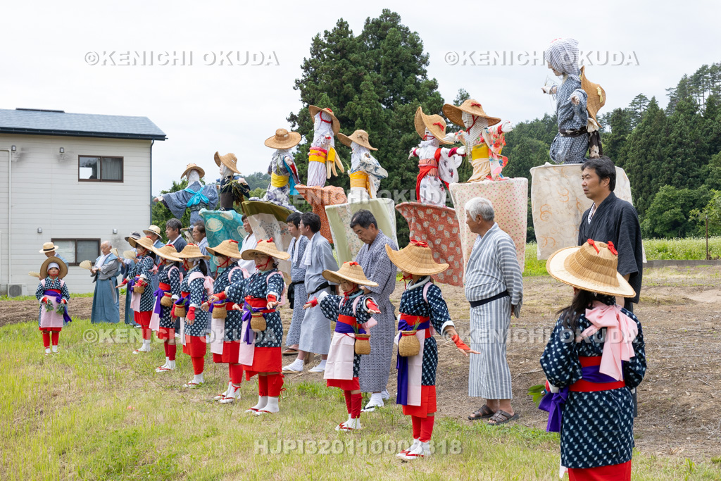 福島県 慶徳稲荷神社 御田植祭 早乙女踊り奉納
