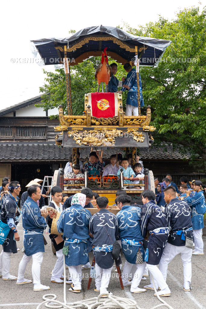 新潟県 村上大祭 宵祭り おしゃぎり(二番・大町)