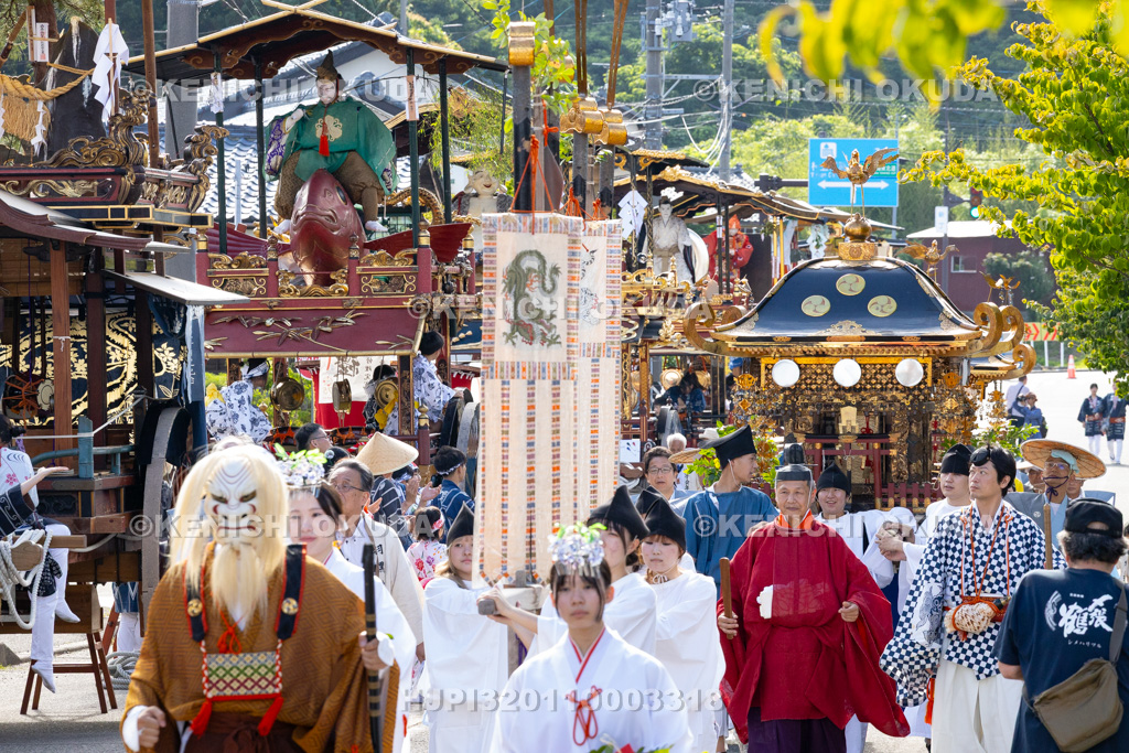 新潟県　村上大祭　本祭り　神輿渡御