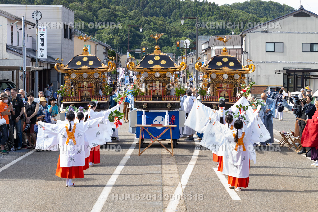 新潟県 村上大祭 本祭り お旅神事 神楽奉奏