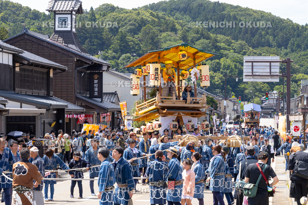 新潟県　村上大祭　本祭り　おしゃぎり巡行（十八番・加賀町）
