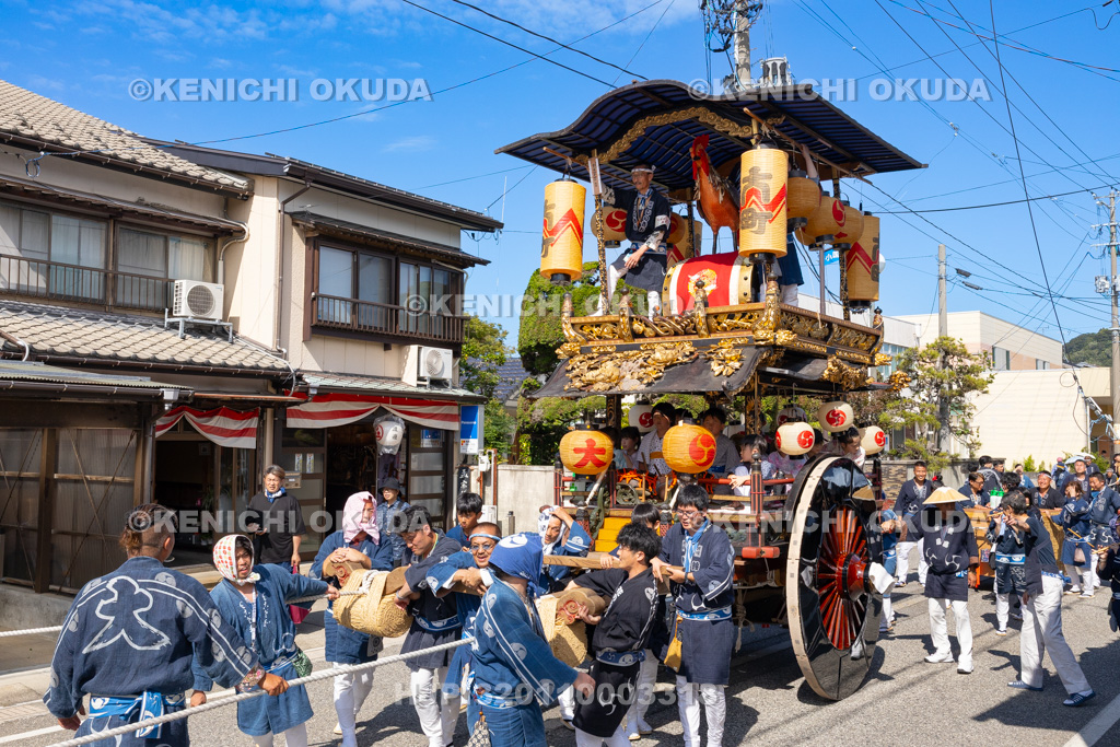 新潟県 村上大祭 本祭り おしゃぎり巡行(二番・大町)