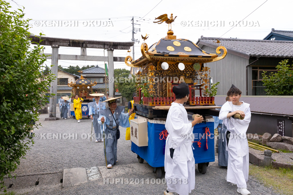 新潟県　村上大祭　本祭り　神輿還御