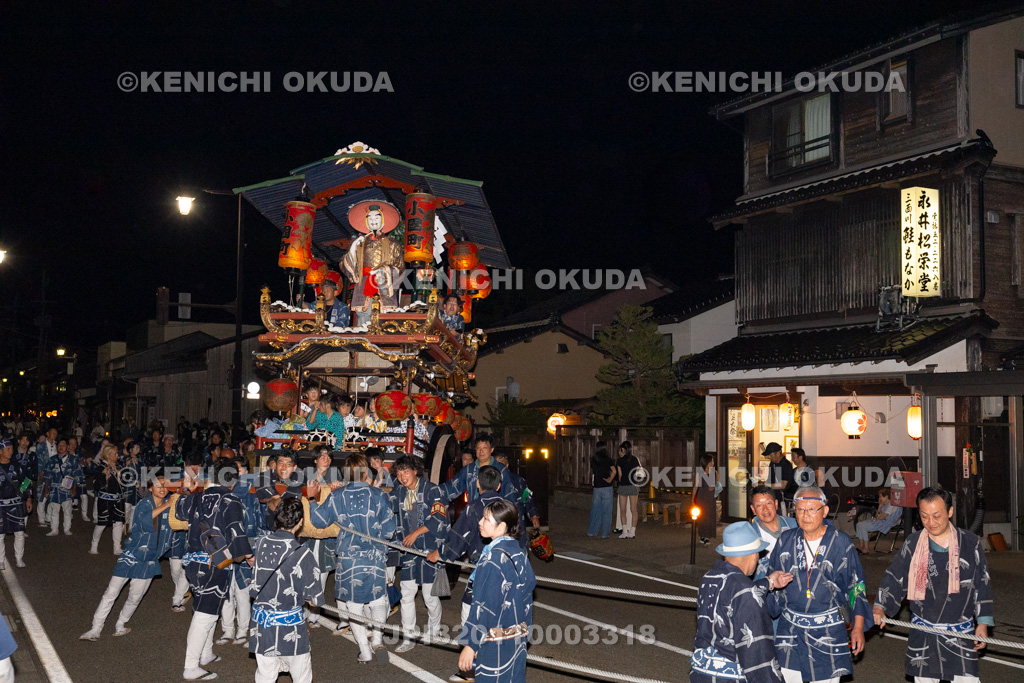 新潟県 村上大祭 本祭り おしゃぎり巡行(十番・小国町)