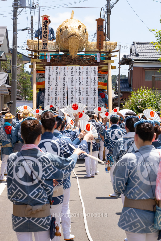 千葉県 佐原の大祭 夏祭り山車と手踊り(八日市場)