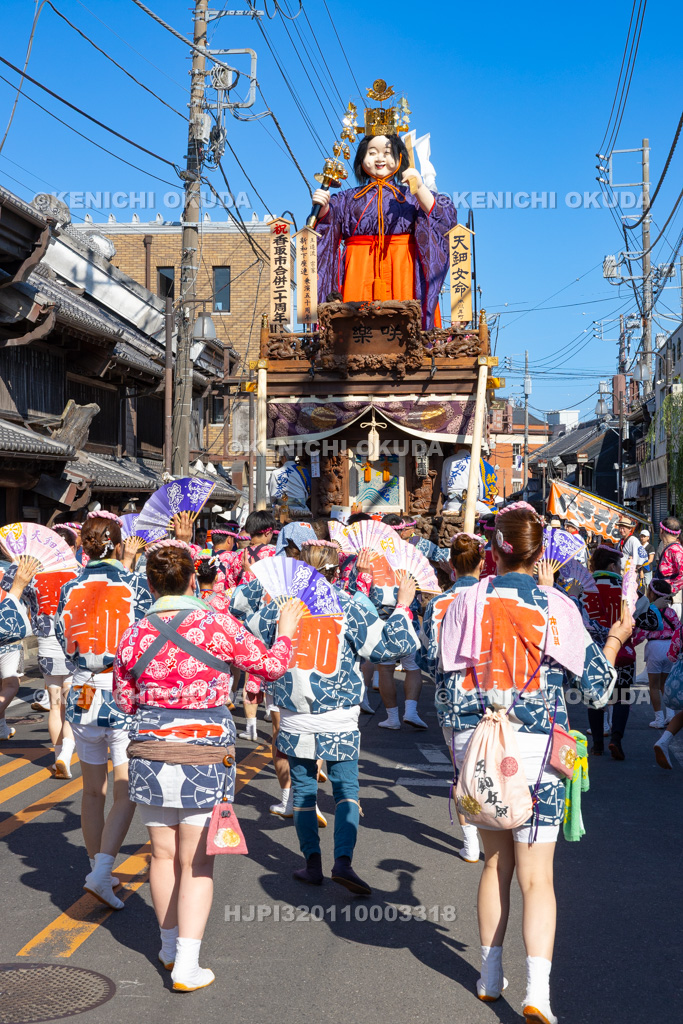千葉県 佐原の大祭 夏祭り 山車と手踊り(本川岸)