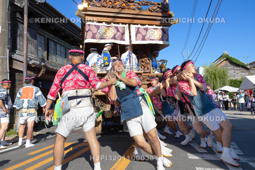 千葉県 佐原の大祭 夏祭り 山車の方向転換(本川岸)