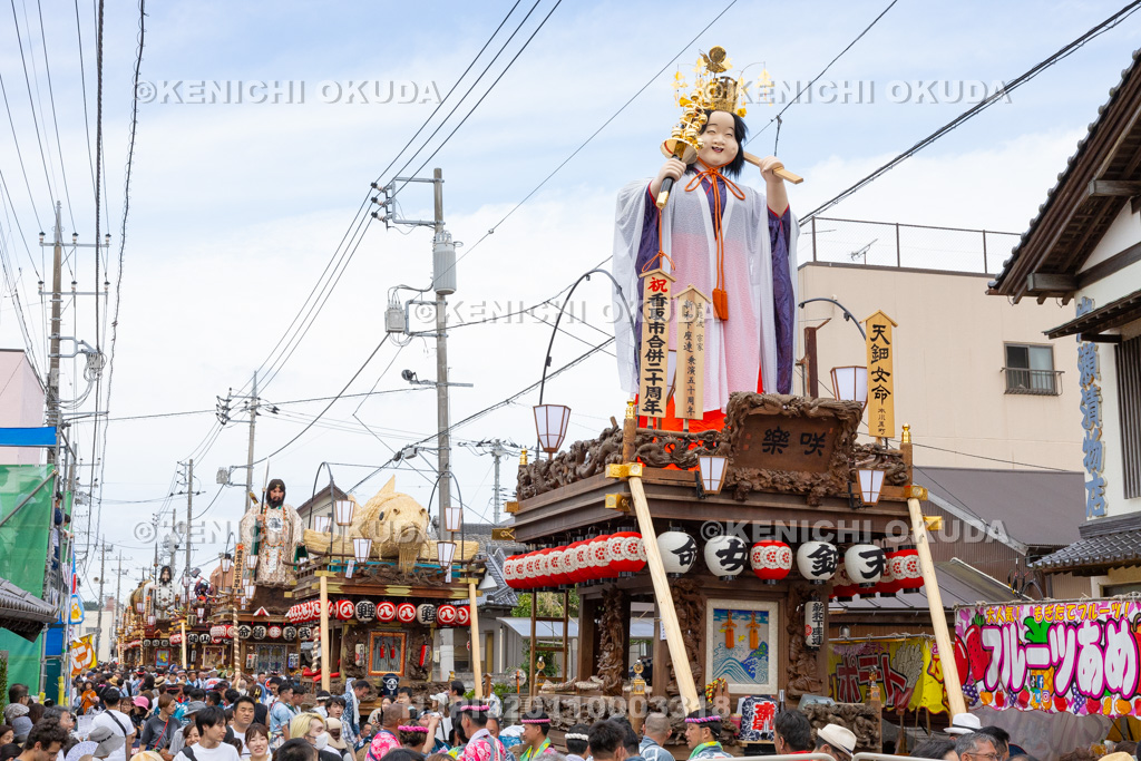 千葉県 佐原の大祭 夏祭り 山車整列(香取街道)
