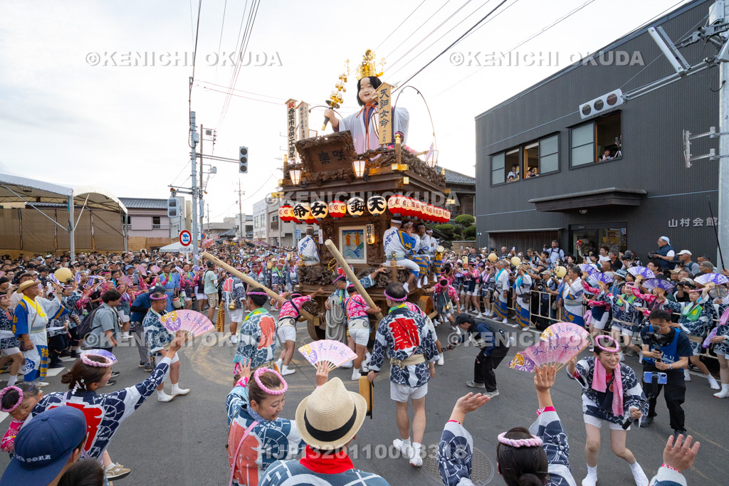 千葉県 佐原の大祭 夏祭り のの字廻し(本川岸)