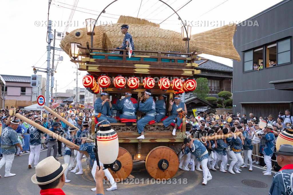 千葉県 佐原の大祭 夏祭り のの字廻し(八日市場)