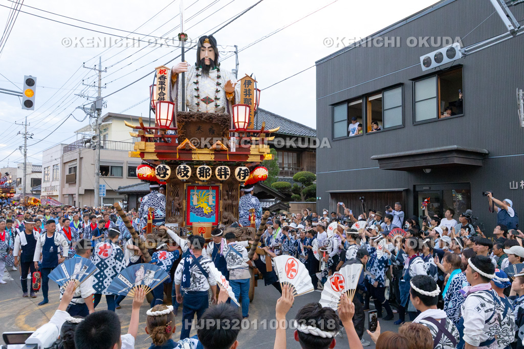 千葉県 佐原の大祭 夏祭り のの字廻し(田宿)