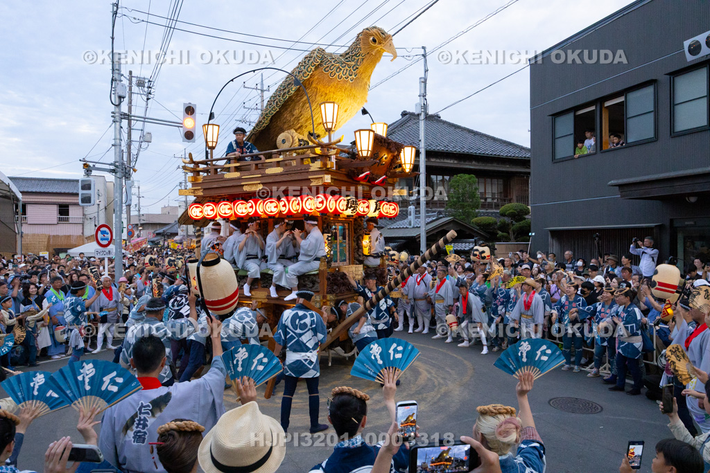 千葉県 佐原の大祭 夏祭り のの字廻し(仁井宿)