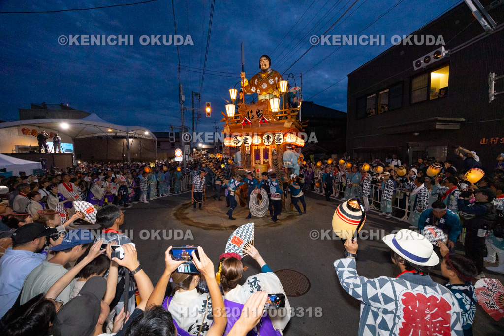 千葉県 佐原の大祭 夏祭り のの字廻し(荒久)