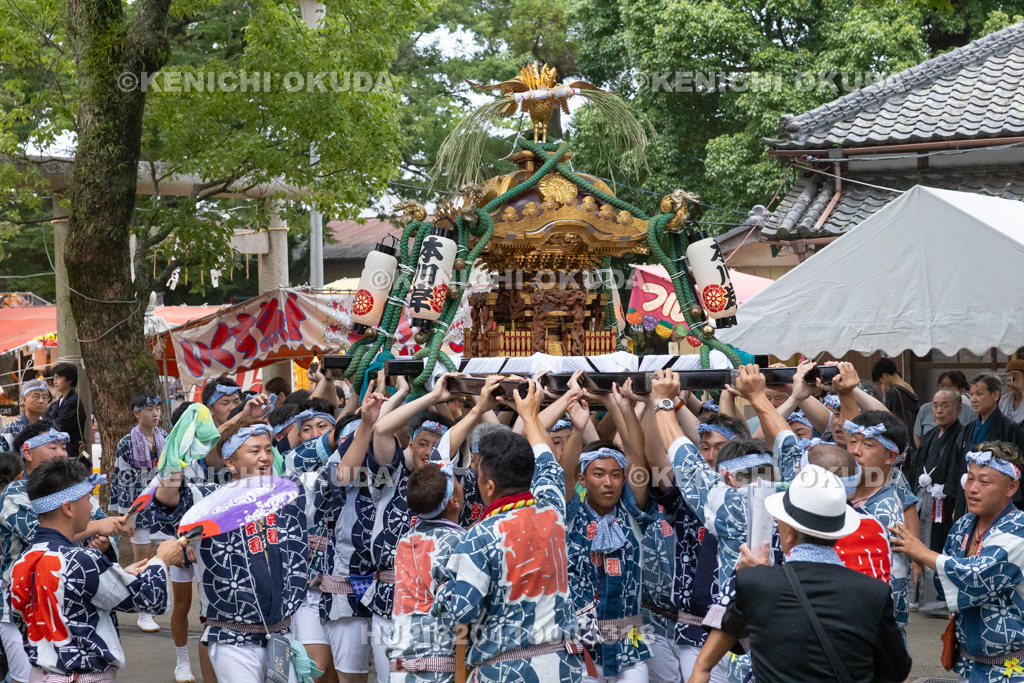 千葉県 佐原の大祭 夏祭り 神輿還御 差し上げ