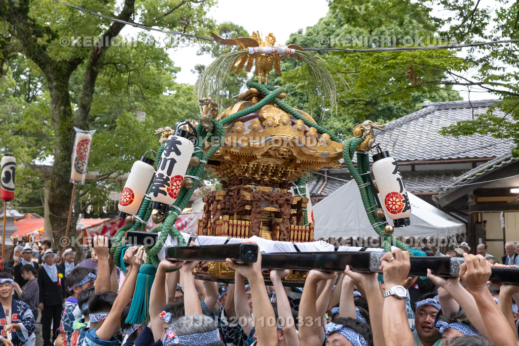 千葉県 佐原の大祭 夏祭り 神輿還御 差し上げ