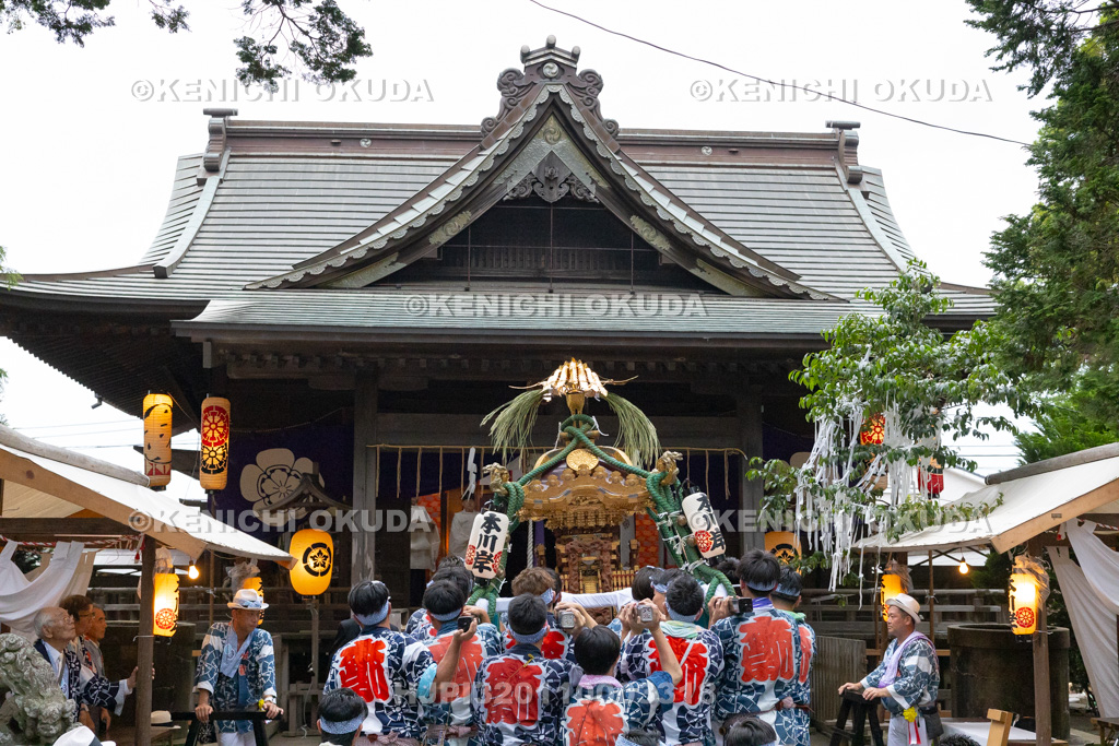 千葉県　佐原の大祭　夏祭り　神輿還御