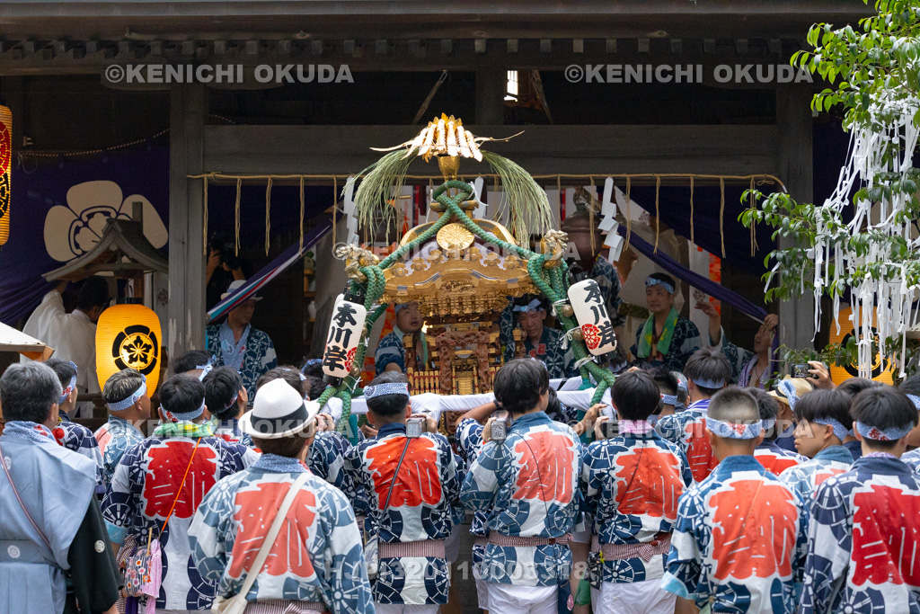 千葉県　佐原の大祭　夏祭り　神輿還御