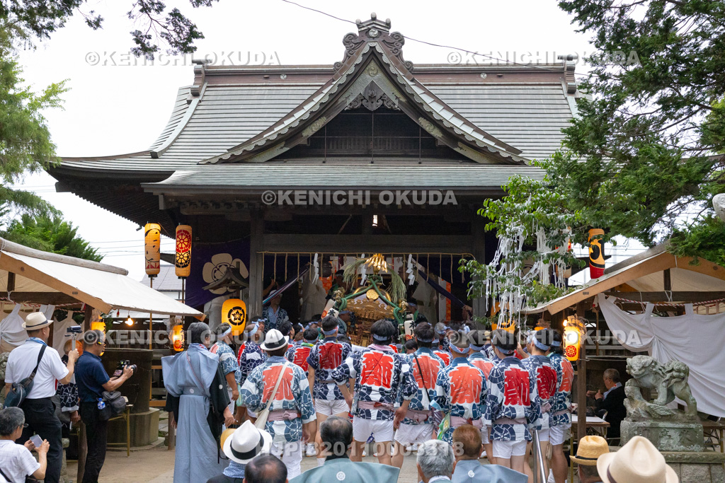 千葉県　佐原の大祭　夏祭り　神輿還御