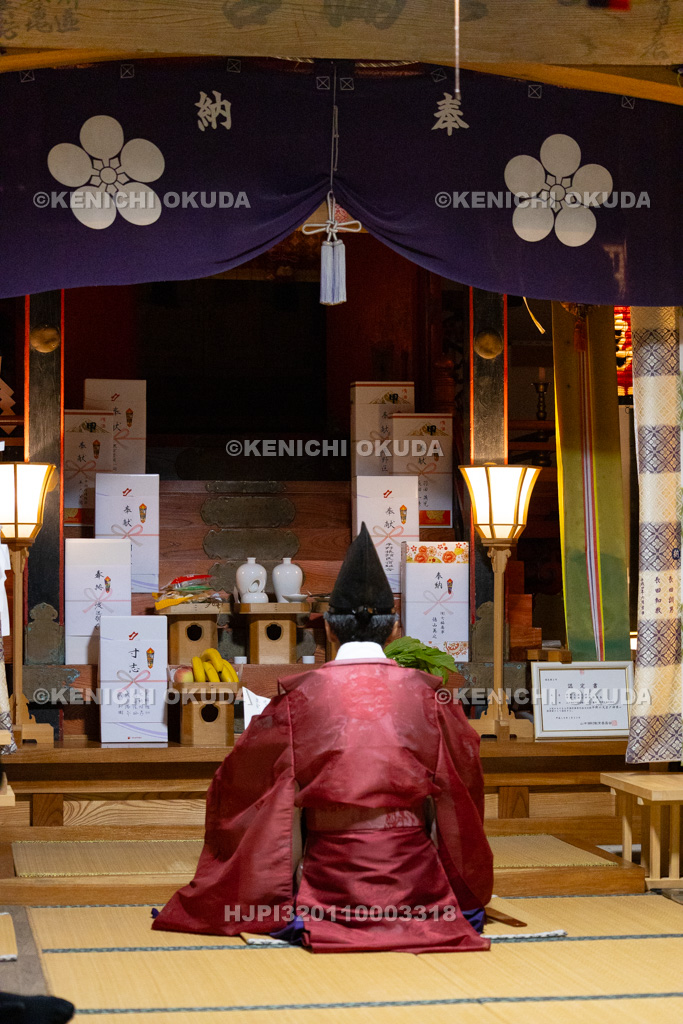 山梨県 平野天満宮 天王祭 例大祭 祝詞奏上
