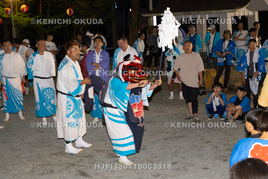 山梨県 平野天満宮 天王祭 天岩戸神楽奉納(境内)