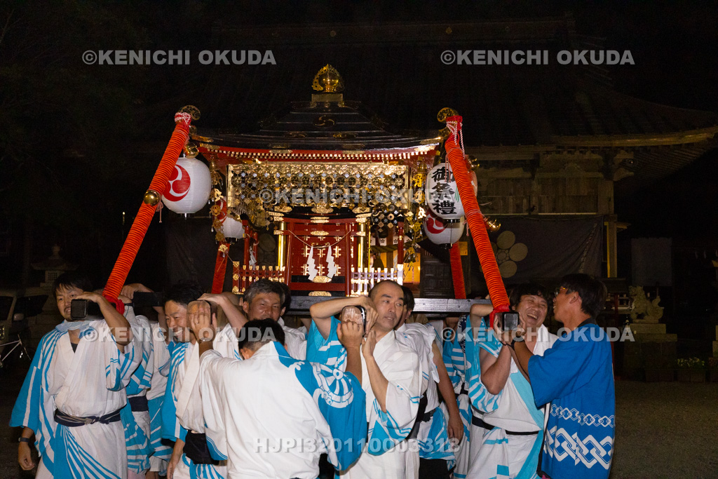 山梨県 平野天満宮 天王祭 神輿渡御 発輿