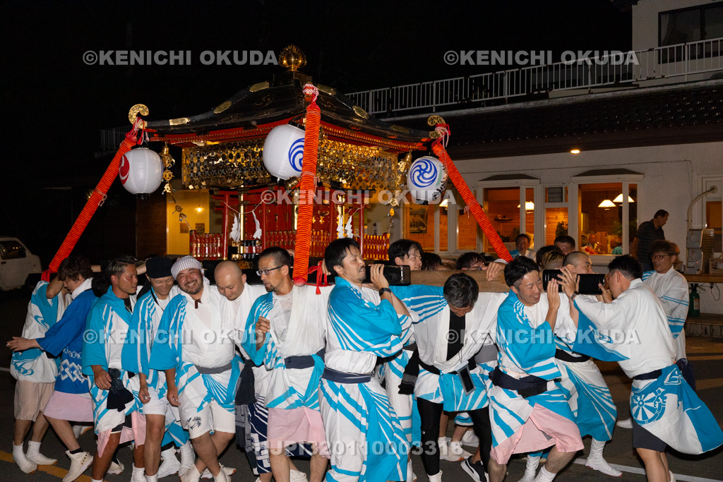 山梨県 平野天満宮 天王祭 神輿渡御