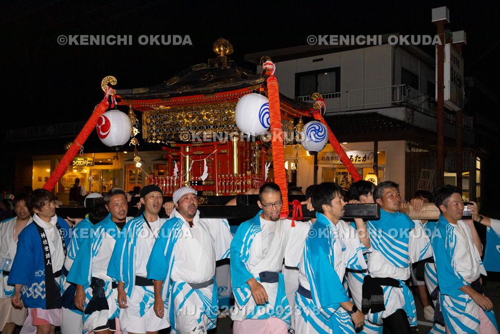 山梨県 平野天満宮 天王祭 神輿渡御