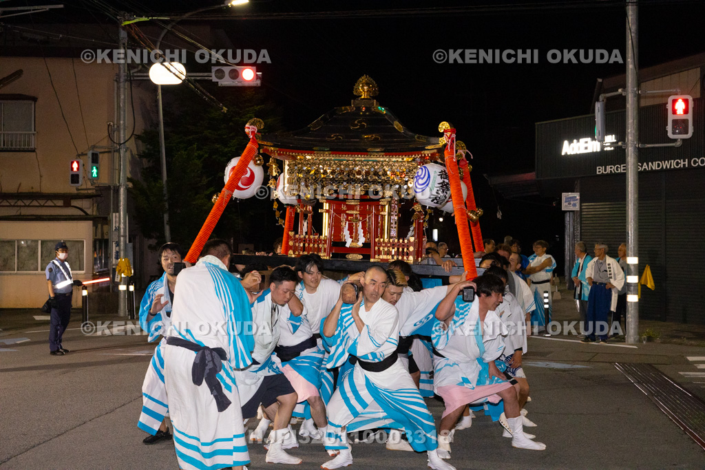 山梨県 平野天満宮 天王祭 神輿渡御