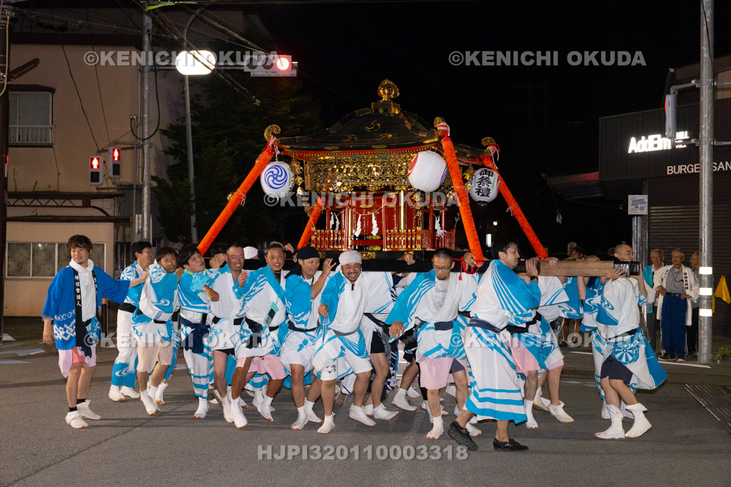 山梨県 平野天満宮 天王祭 神輿渡御