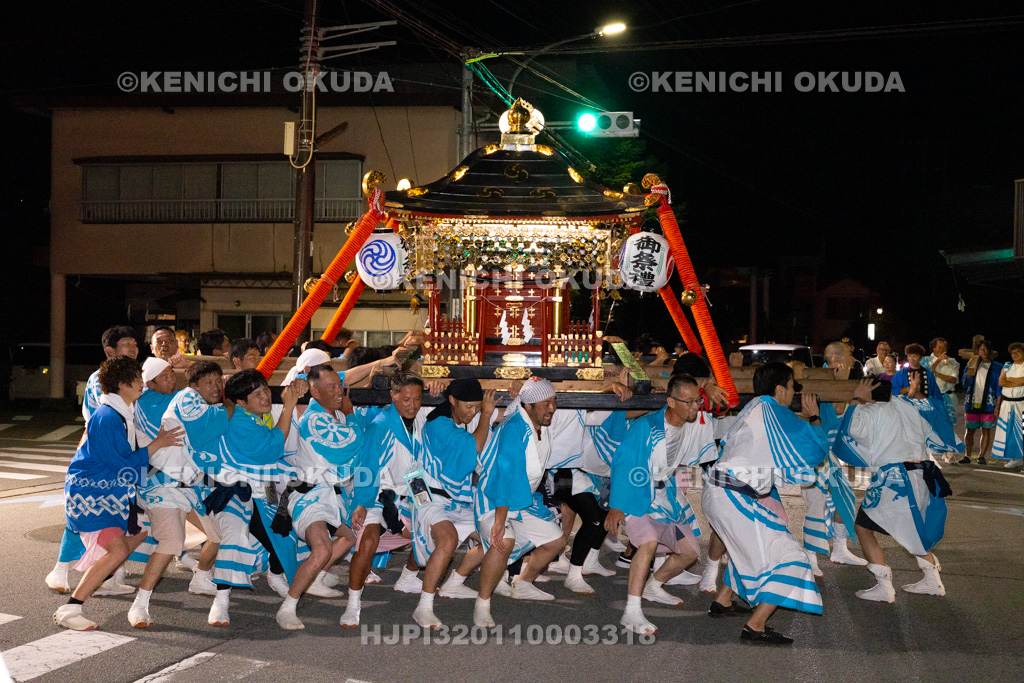 山梨県　平野天満宮　天王祭　神輿渡御