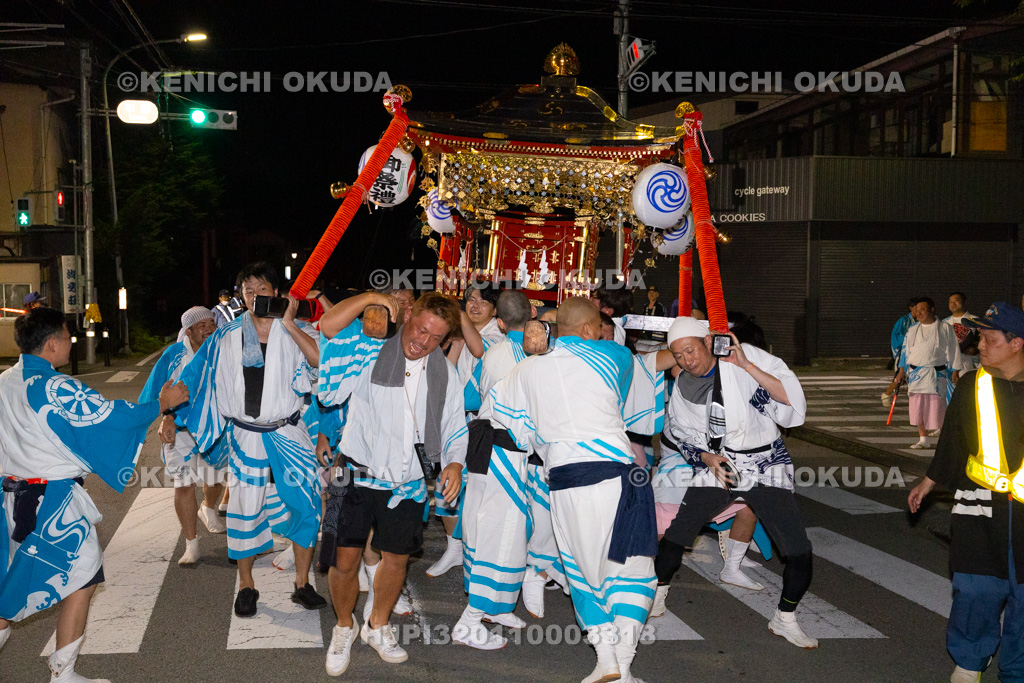 山梨県 平野天満宮 天王祭 神輿渡御